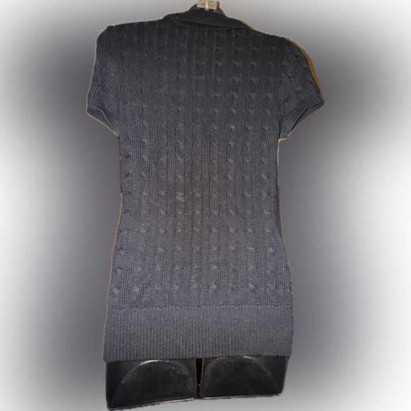 Women’s black polo turtleneck sweater - Picture 2 of 4